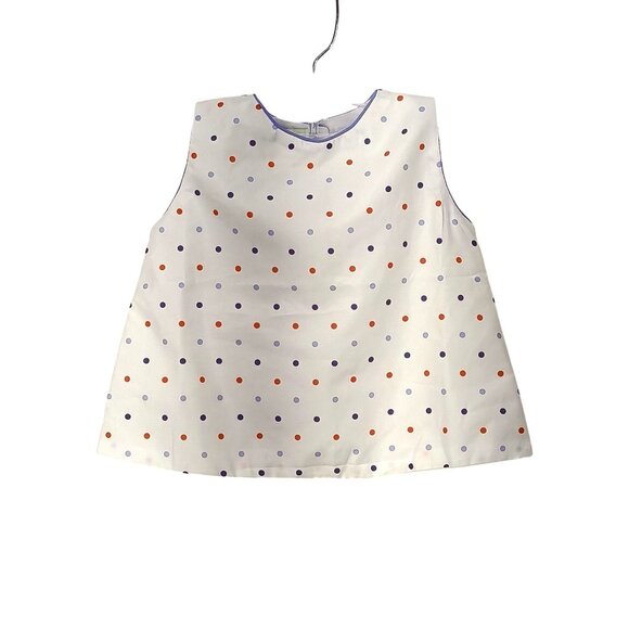 The Oaks Apparel Baby Girl Polka Dot Top & Blue Bloomer Set 9M - Picture 1 of 9